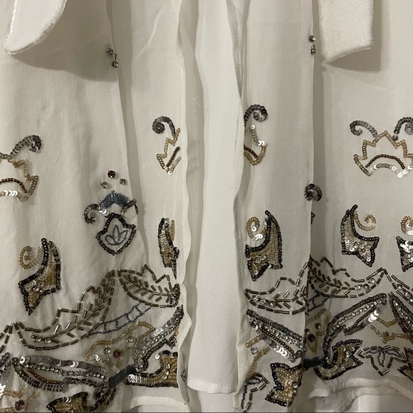 NWOT French Connection Sleeveless Beaded Top - Picture 5 of 5